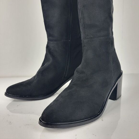 Seychelles Paradise City Women's Fabric Over the Knee Boots Black Size 10 - Picture 6 of 16